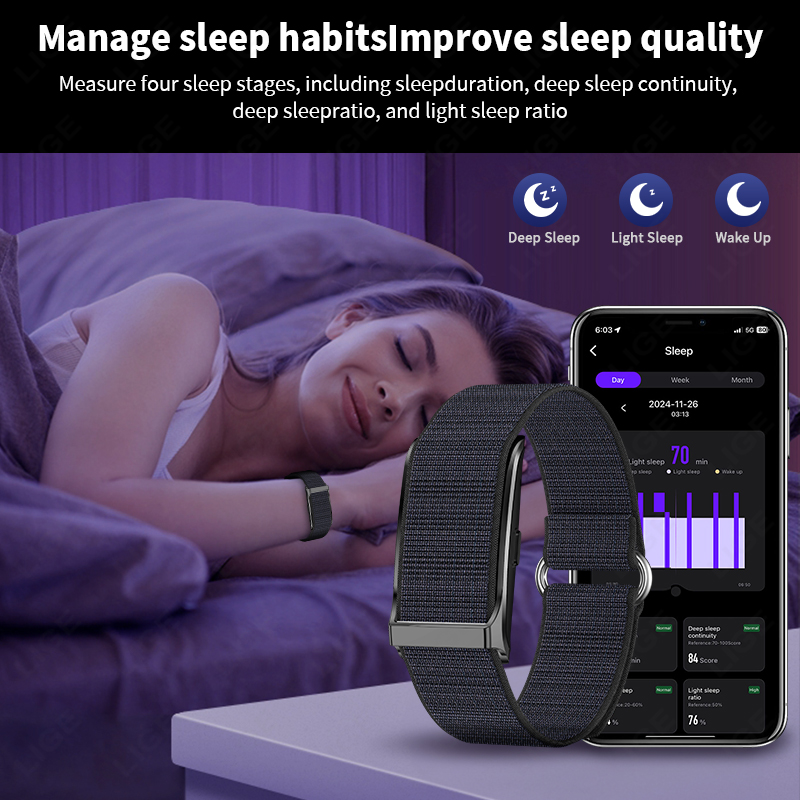LIGE Smart Watch Heart Rate Bl - Health Wellness Bracelet ulasan dan harga