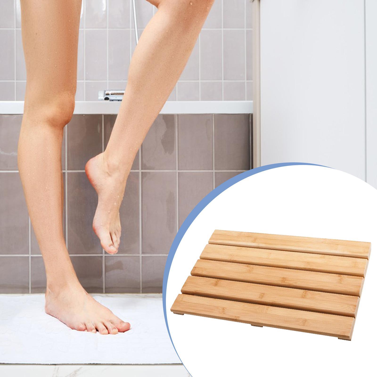 Bamboo Bath Mat Stylish Heavy  - Bamboo Bath Mat ulasan dan harga