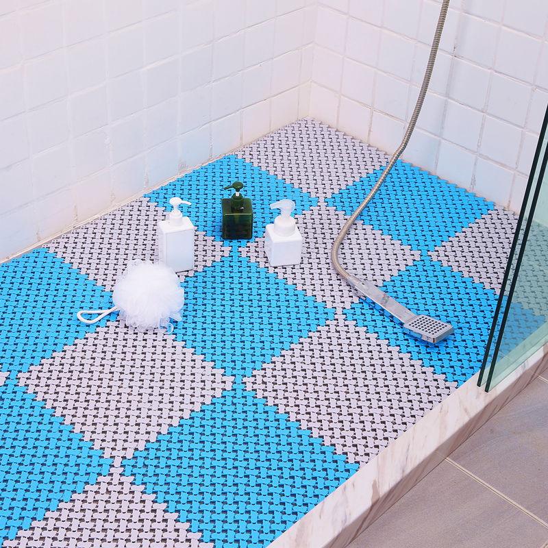 Shower Room Bathroom Anti-Slip - Bamboo Bath Mat ulasan dan harga