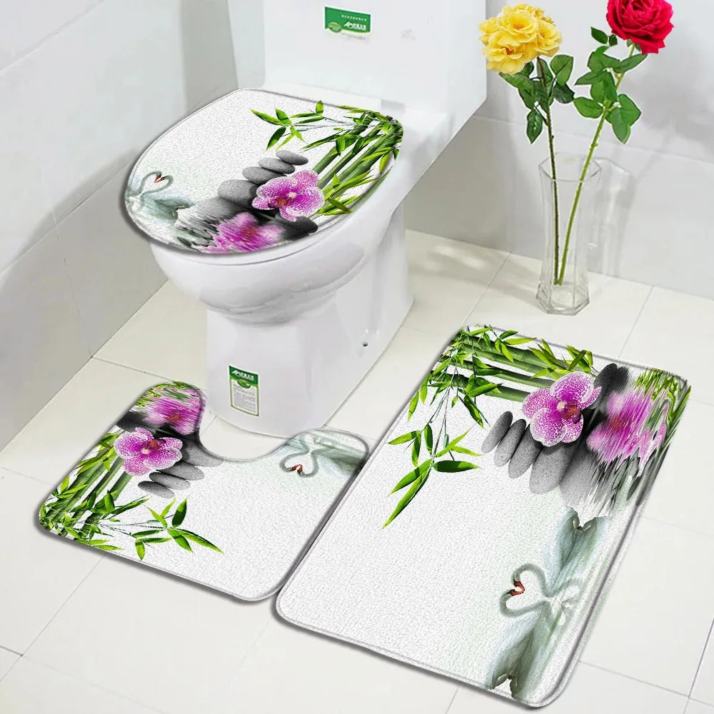 Green Bamboo Zen Bath Mats Set - Bamboo Bath Mat ulasan dan harga